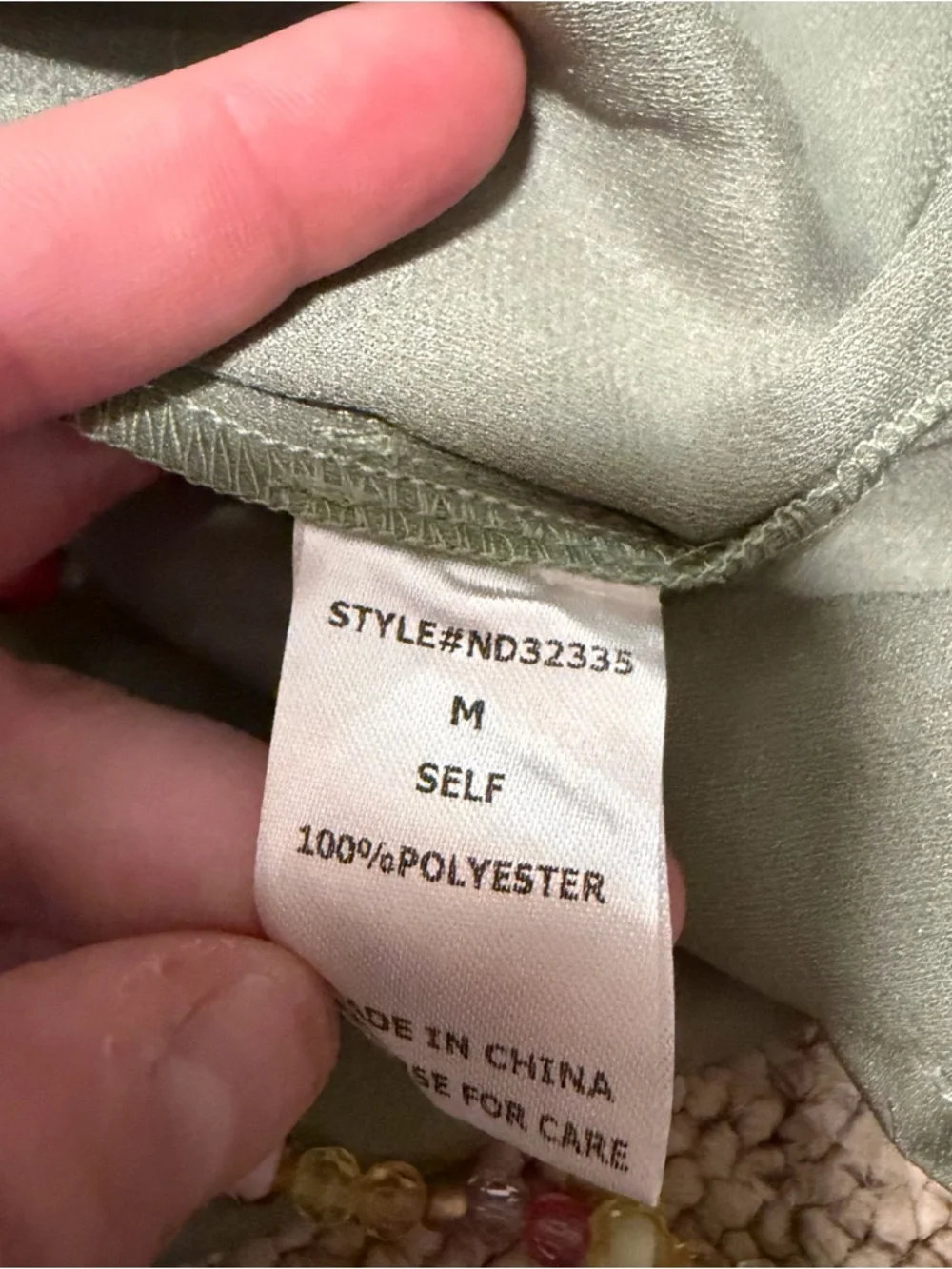 NWT Lumiere Olive Green Maxi Dress Smocked Bodice Side Cut-Out Tiered VNeck Med - Picture 10 of 12